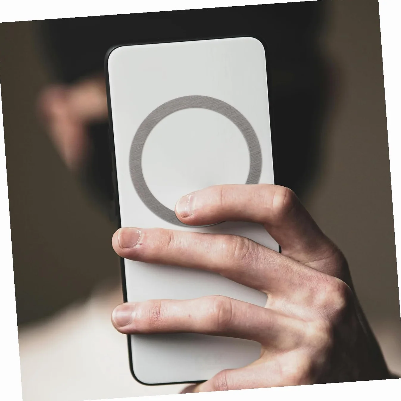 Mikikit 6 Sztuk Łatka Magnetyczna Metalowe Naklejki Uniwersalny Telefon Komórkowy Metalowa Naklejka Samoprzylepny Metalowy Pierścień Naklejki Pierścienie Magnetyczne Uniwersalny Telefon
