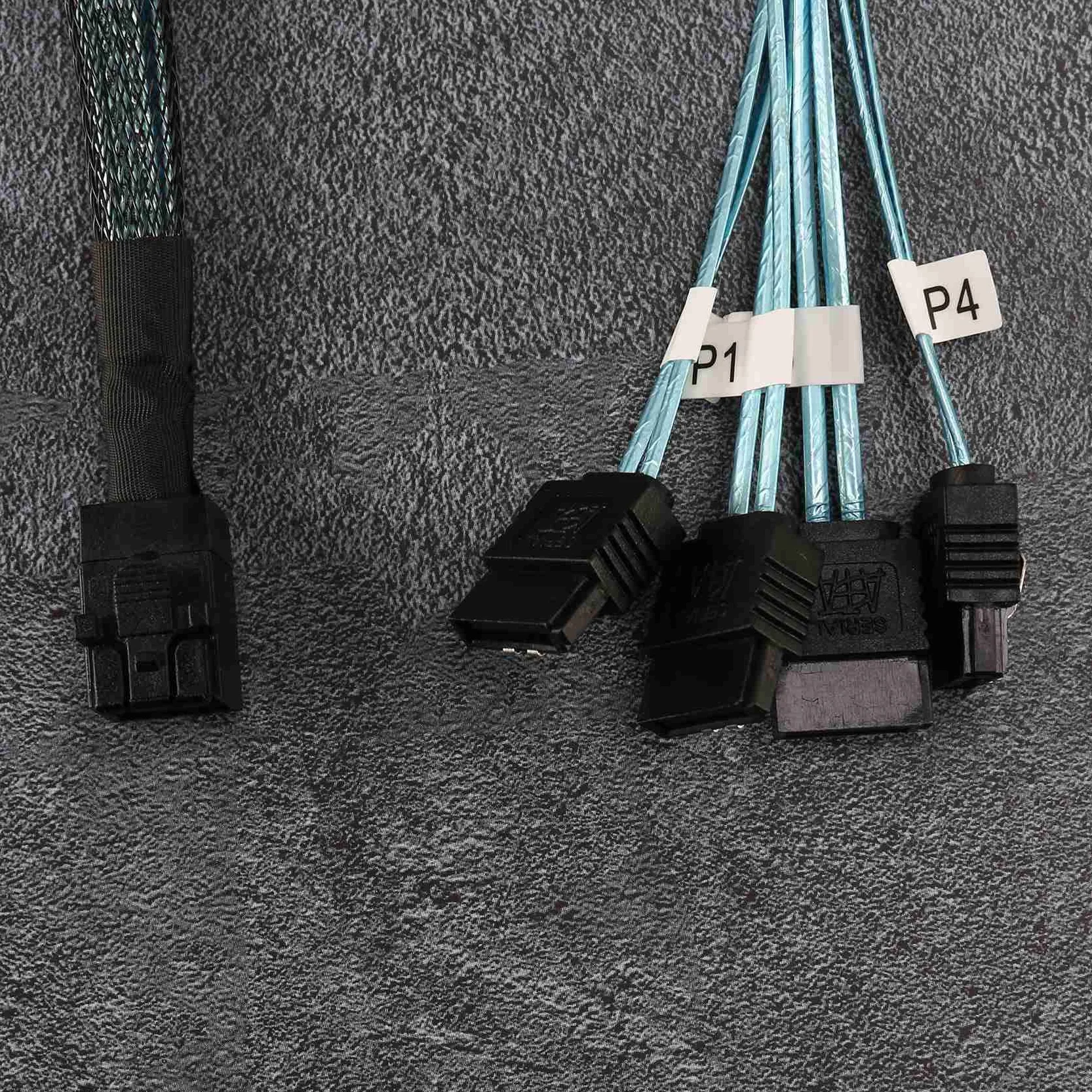 WewnęTrzny Kabel Mini SAS do, SFF-8643 do Forward Breakout Kompatybilny z Dyskiem Twardym Kontrolera (1,6 Stopy)