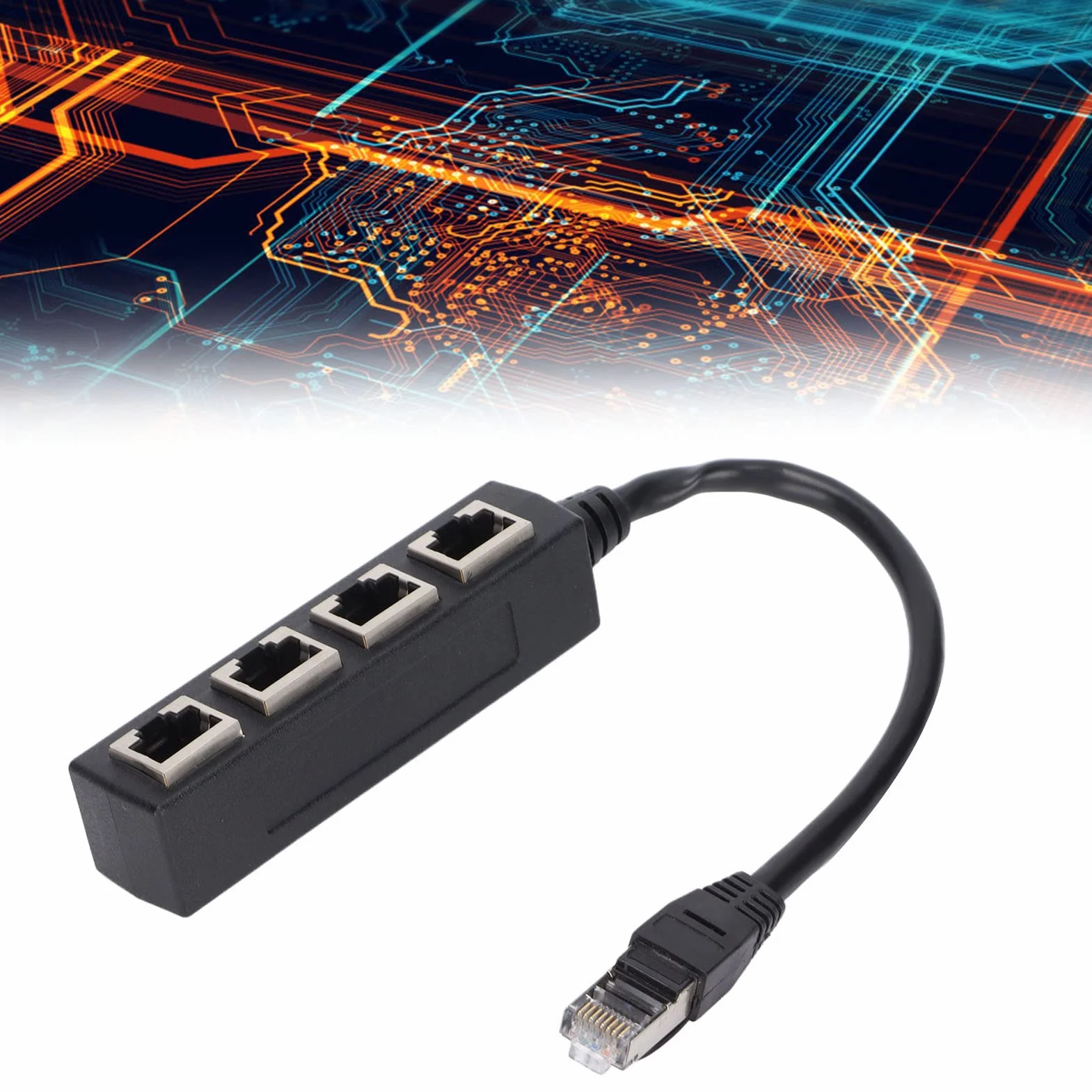 Adapter Rozgałęźnika RJ45 1 do 4 Portów Ethernet do ADSL, Koncentratora