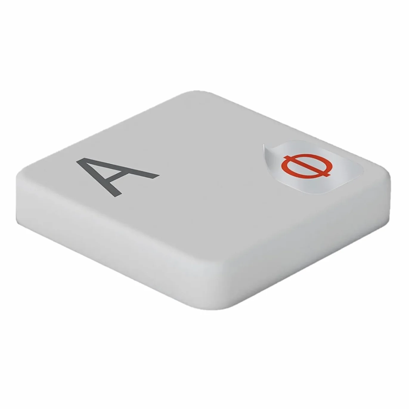 Naklejki na klawiaturę rosyjskie ukraińskie przezroczyste laminowane matowe 5x6mm czerwony