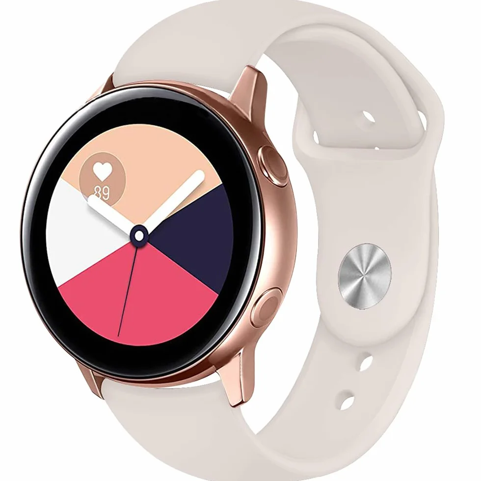 Bransoletka Pasek Silikon do Garmin Vivomove 4S,Vivoactive 3S,Venu 4 41mm/3S/2S, 18mm Sport Paski Pasek do Zegarka do Huawei Watch 5 42mm/GT 6/5/4 41mm