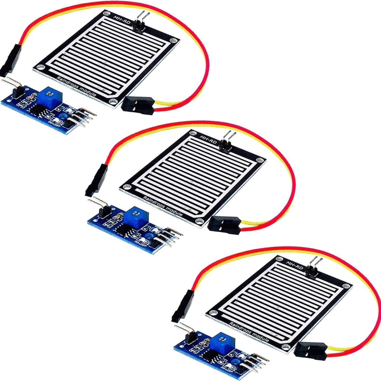 AZDelivery 3 x Raindrop Rain Sensor Moduł kompatybilny z Arduino i Raspberry Pi w tym E-Book!
