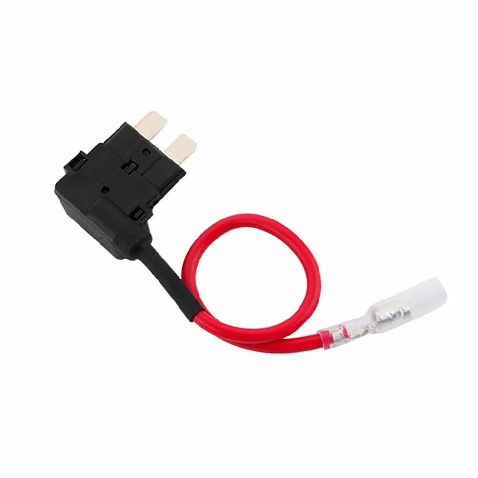 FULARR® 5 szt. Premium ACU Średni uchwyt bezpiecznika, adapter do bezpieczników typu Blade Style, z bezpłatnym standardowym bezpiecznikiem X 15 szt., 1 szt., zaciski kablowe x 5 szt. - 12V / 24 V