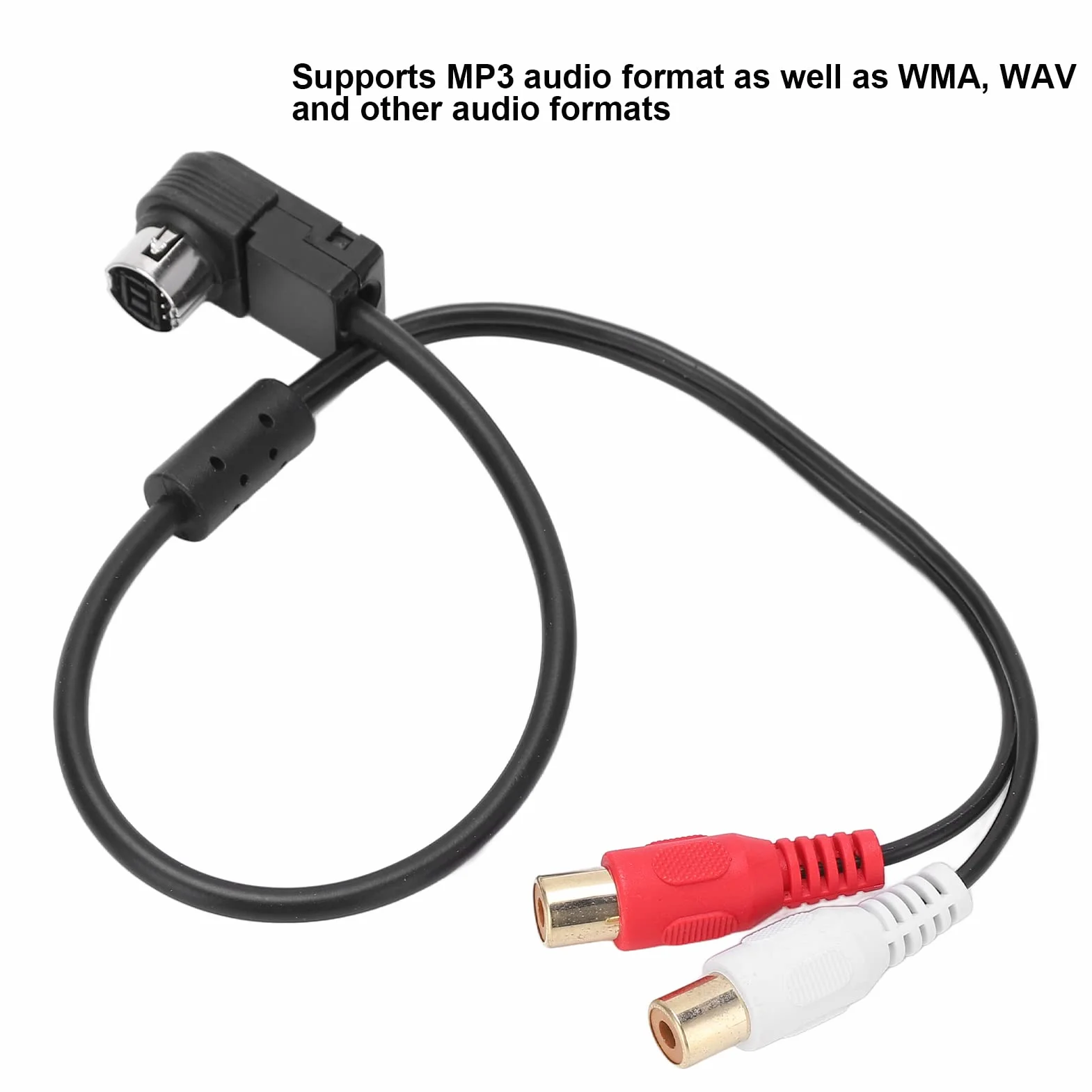 Adapter Kabla Audio, Adapter Kabla Audio Rca Adapter Radia Samochodowego Pomocniczy Kabel Audio Radio Samochodowe Aux-in Adapter Kabla Audio Rca do Odtwarzacza Kca-121b Ai-net 9887 105 117 9855