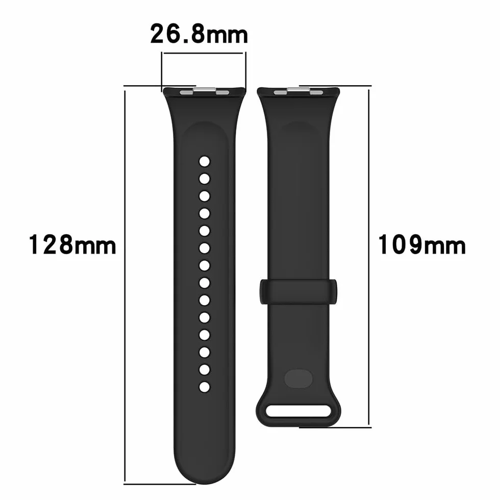 Pasek do zegarka Redmi Watch 5/Xiaomi Smart Band 9 Pro/Smart Band 8 Pro, silikonowe opaski sportowe wymienne do Redmi Watch 4/Mi Band 8 Pro/Mi Band 9 Pro