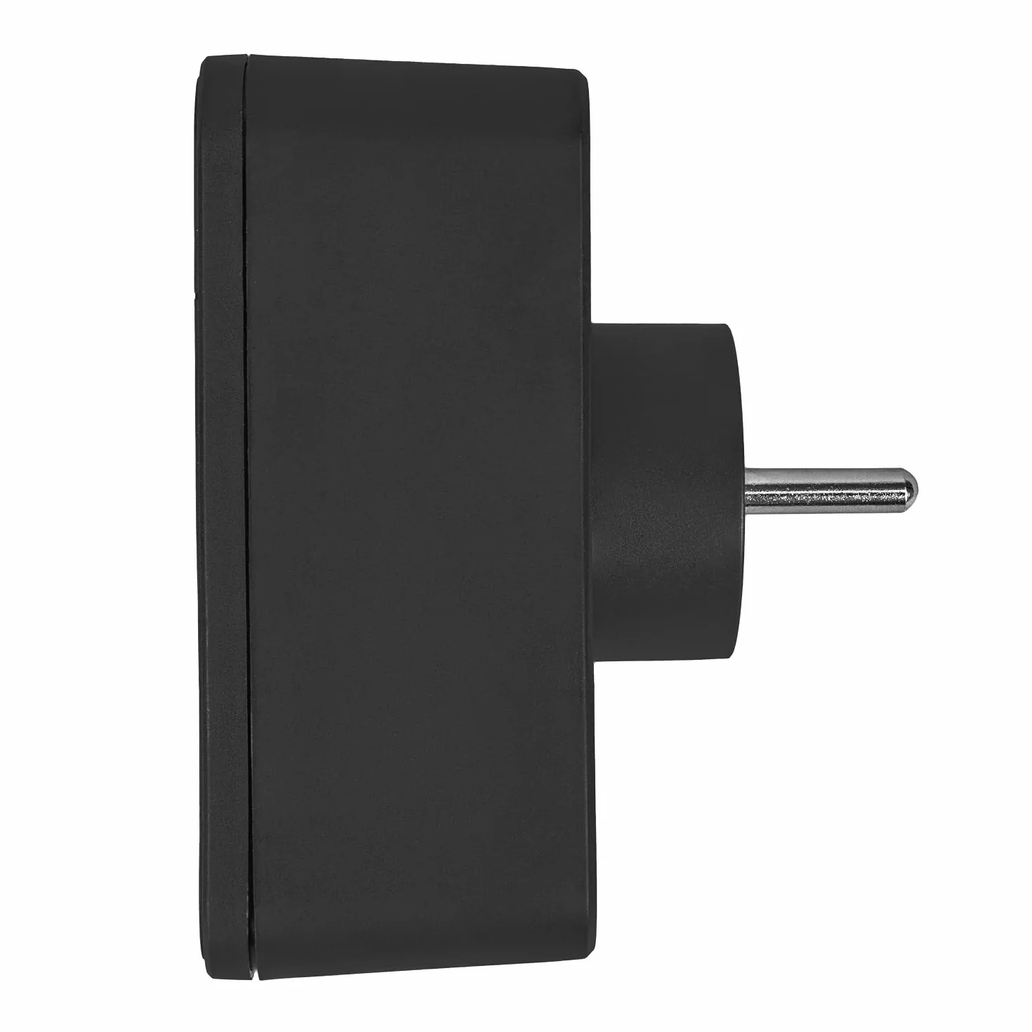 Rozdzielacz Maclean MCE249 2 gniazda sieciowe 2x USB A | szybkie ładowanie 2x USB C PD 20 W | maks. 3680 W | kompaktowe centrum zasilania (1, Czarny)
