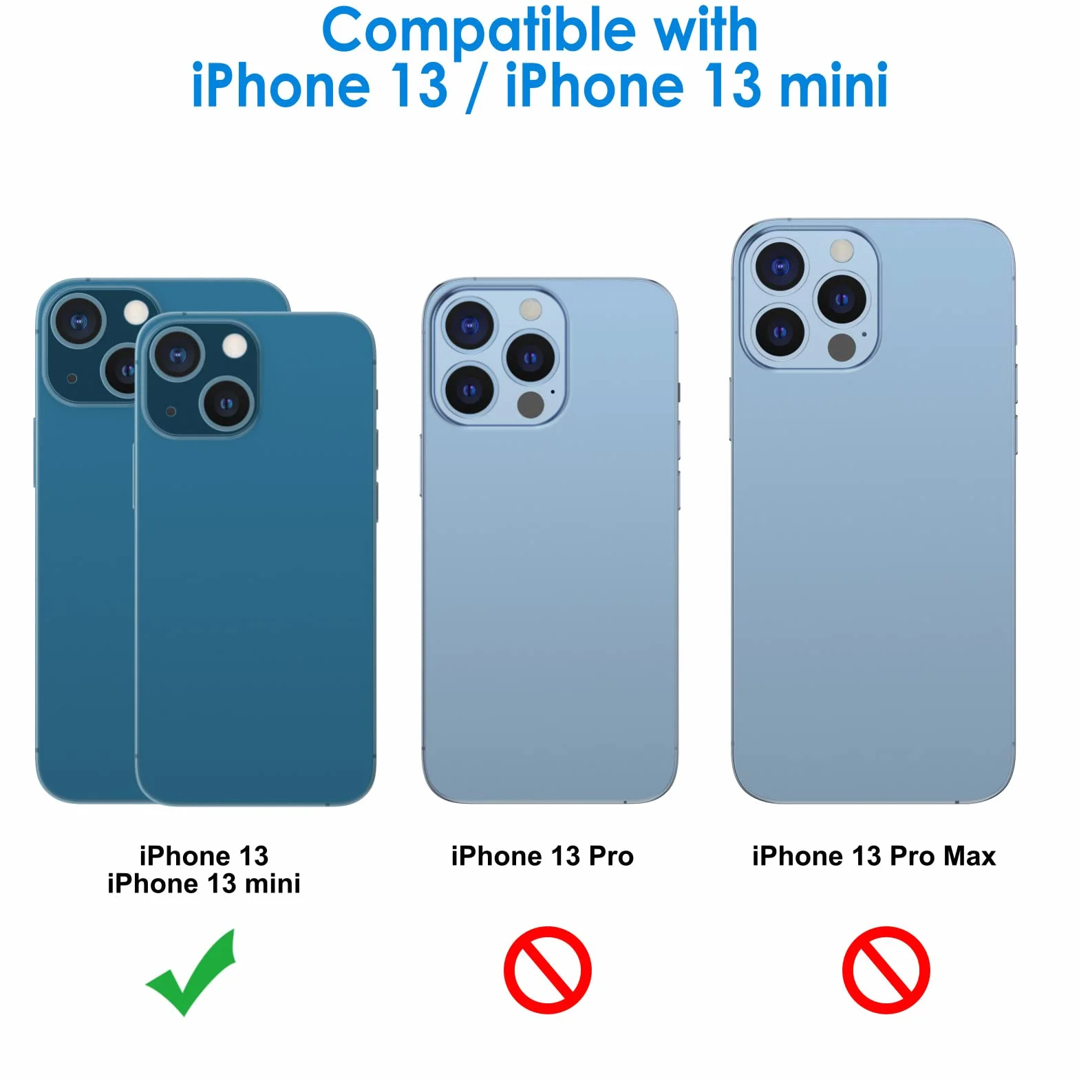 JETech Osłona Obiektywu Aparatu dla iPhone 13 6,1" i iPhone 13 mini 5,4", 9H Szkło Hartowane, Ultra HD Wyraźny, Anti-Zarysowania, Etui Przyjazny, 3 Sztuka