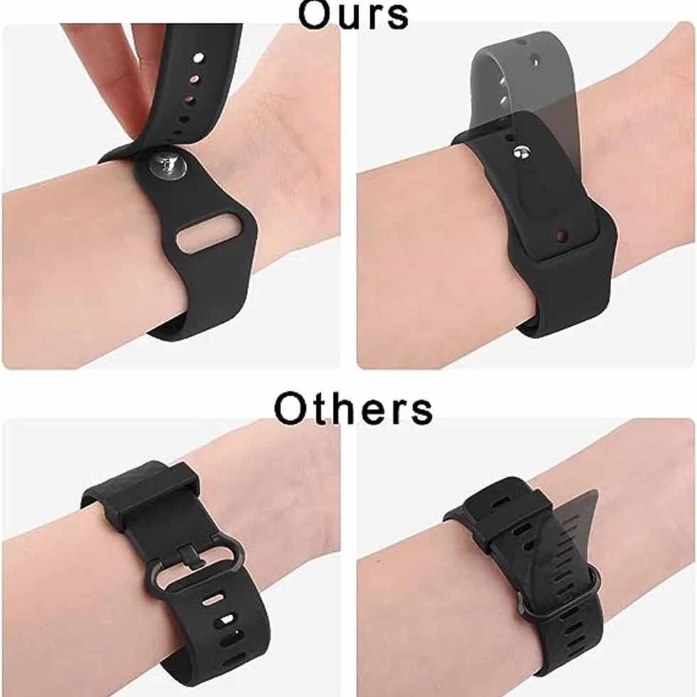 Bransoletka Pasek Silikon do Garmin Vivomove 4S,Vivoactive 3S,Venu 4 41mm/3S/2S, 18mm Sport Paski Pasek do Zegarka do Huawei Watch 5 42mm/GT 6/5/4 41mm