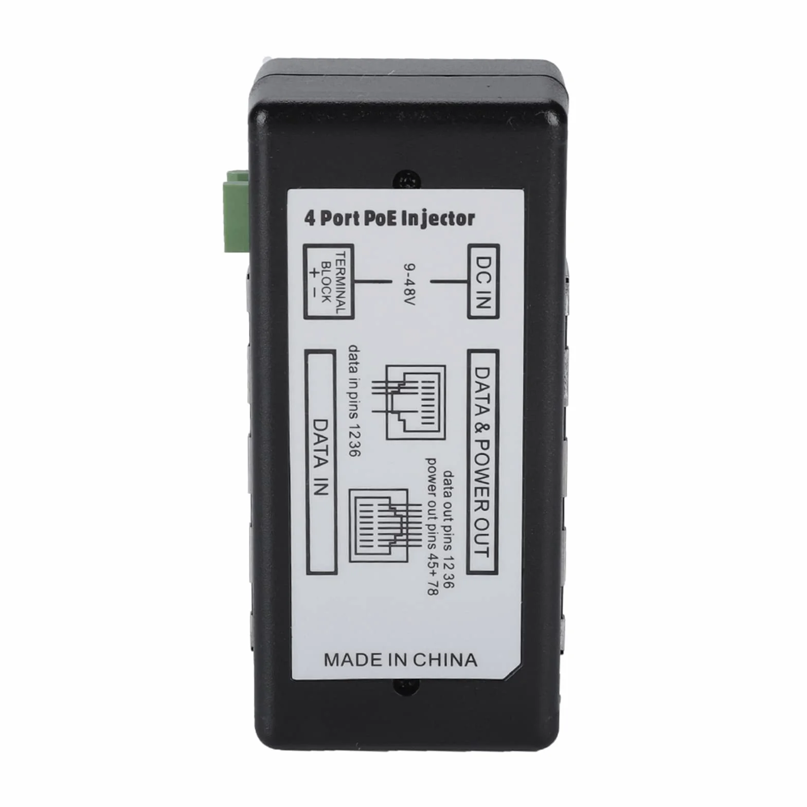 DC9V 48v 4-portowe Zasilanie Poe Wtryskiwacz Zasilania Poe Ethernet DC9V 48v do Kamery IP Ekspert Po Wejściu Zapewniamy Nowy produkt. Rozdzielacz Wtryskiwaczy Aspoe Wtryskiwacz
