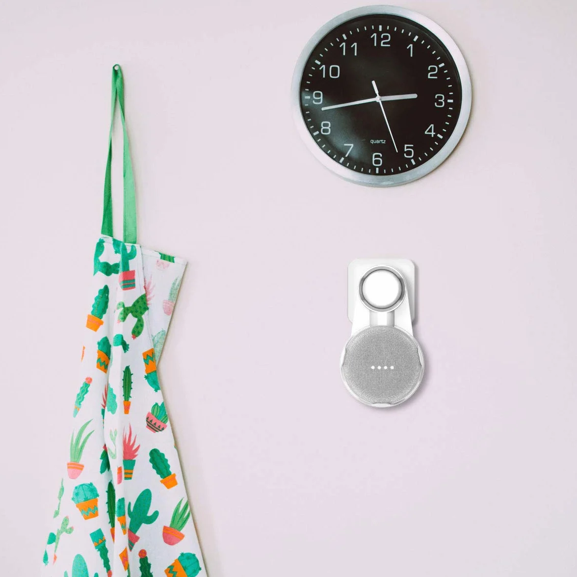 Cozycase Uchwyt ścienny do Google Nest Mini, Google Home Mini, biały szary