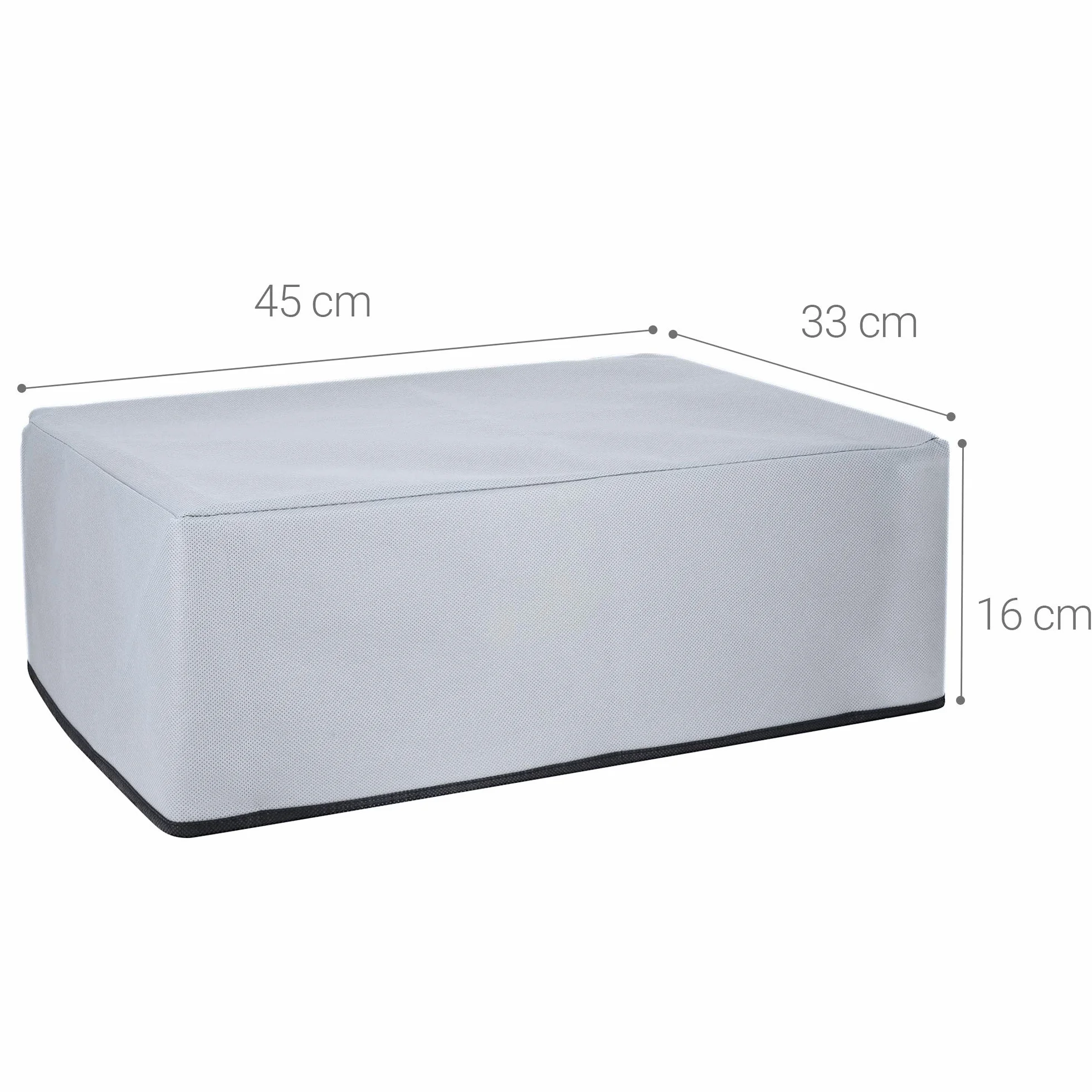 kwmobile Etui kompatybilne z Canon Pixma TS3151 / 3150 / Pixma TS3750i - pokrowiec na drukarkę - osłona przeciwpyłowa osłona ochronna - jasnoszara