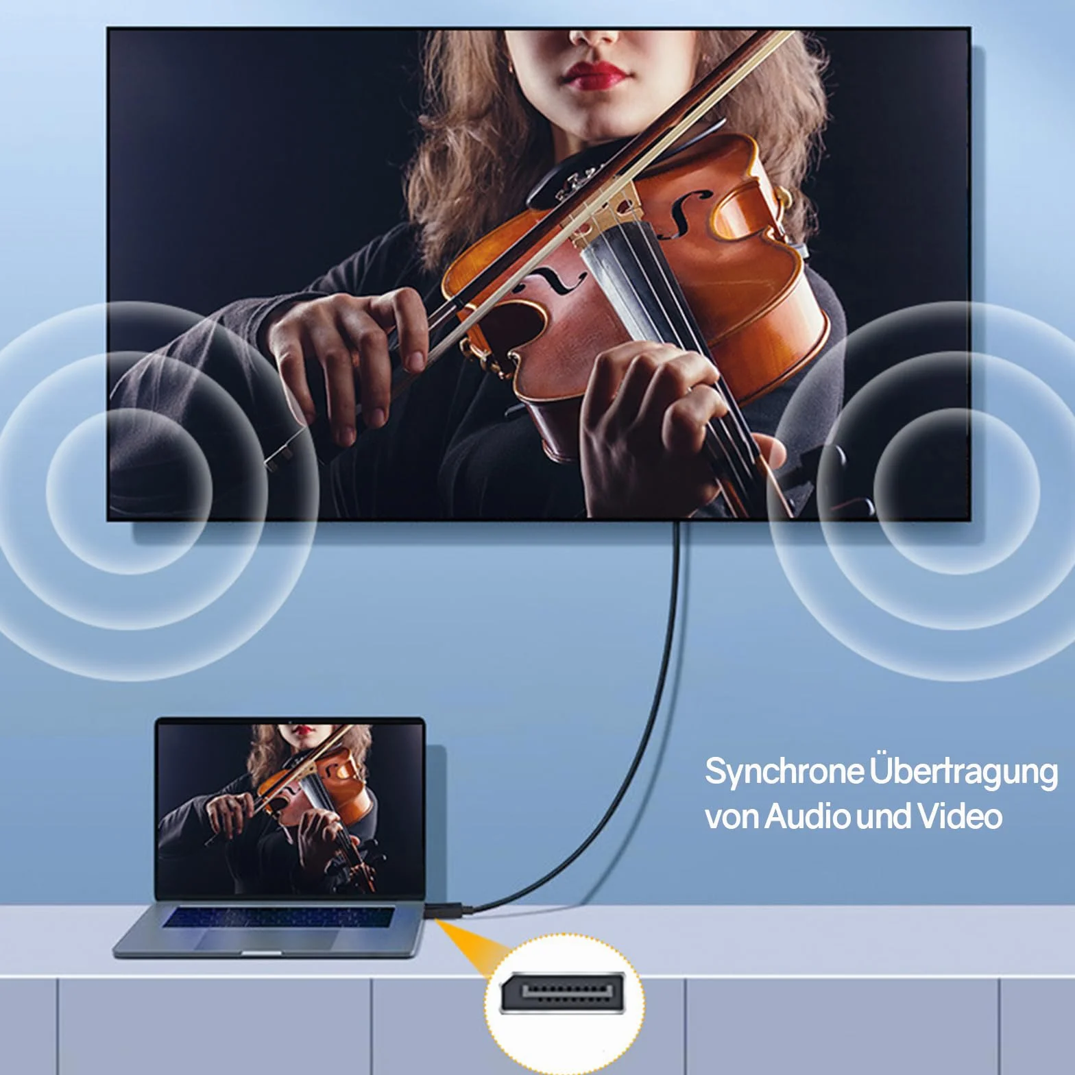VIEVRE Kabel DisplayPort do HDMI 1,8 m DP do HDMI do monitora