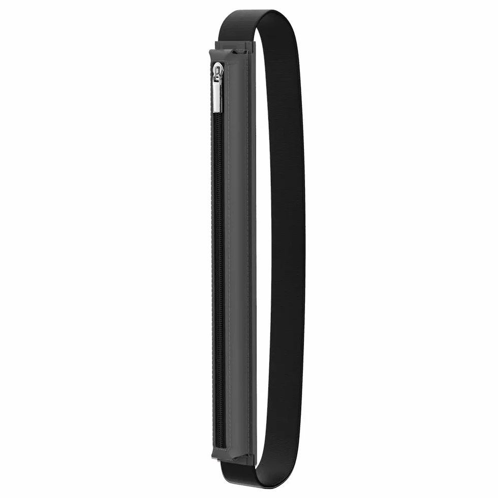 MoKo Pencil Case for Apple Pencil Pro USB-C 1st/2nd Gen PU Leather Zipper Pouch 9.7-12.9" Tablet Space Gray