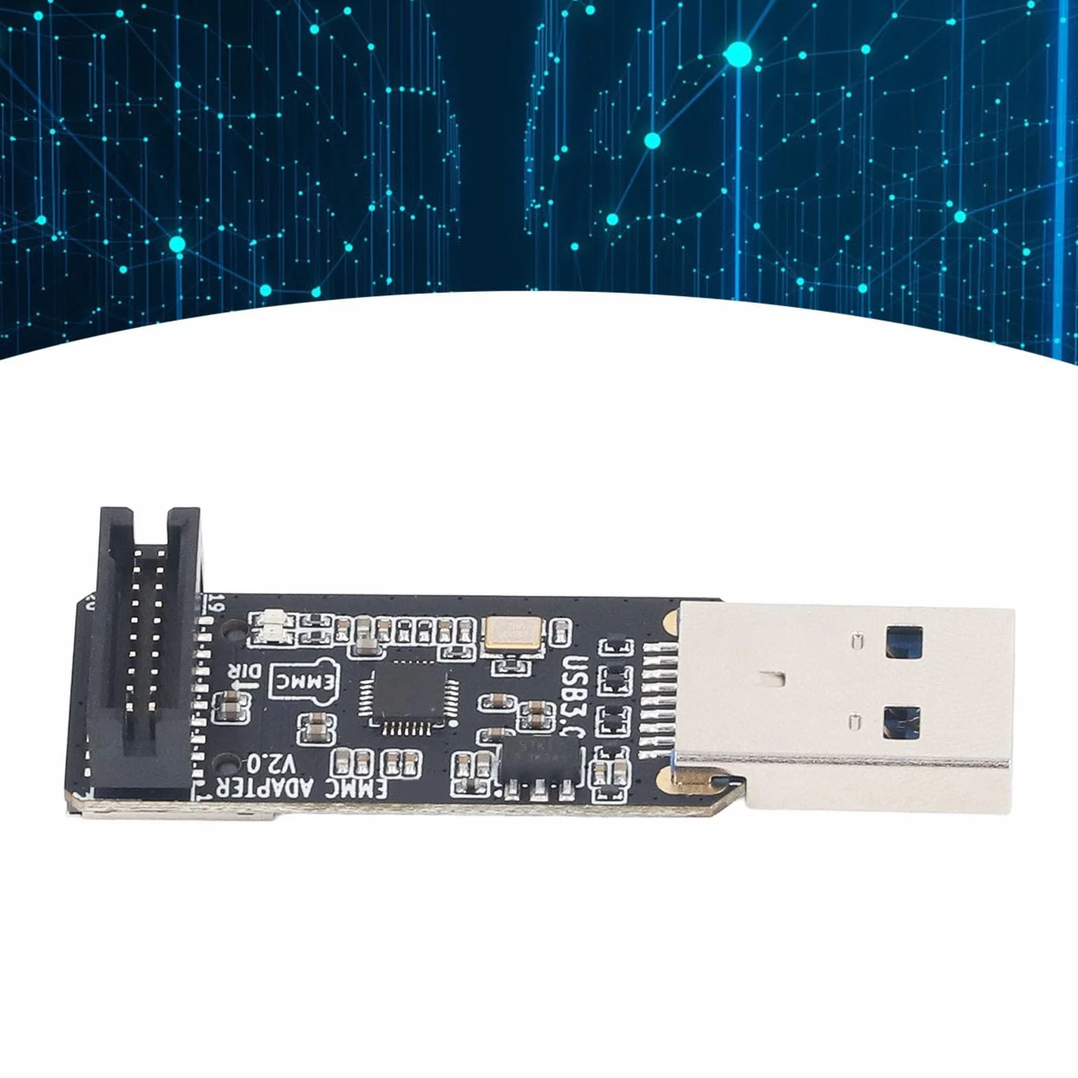 Marhynchus MKS EMMC Adapter V2 USB3.0 Czytnik Kart z Interfejsem o Wysokiej Prędkości, Wydajna Transmisja Danych dla Kart Pamięci, Przenośna Konstrukcja