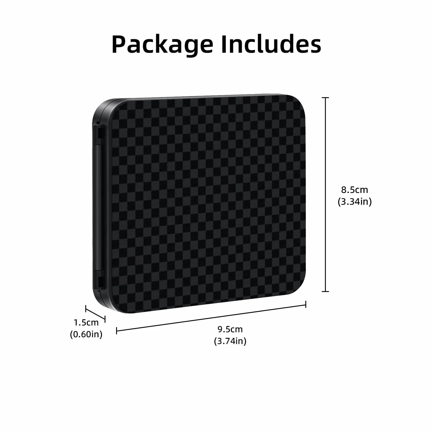 Mcbazel Etui na karty do gier Nintendo Switch OLED/Switch2 Lite Czarny 12 gniazd