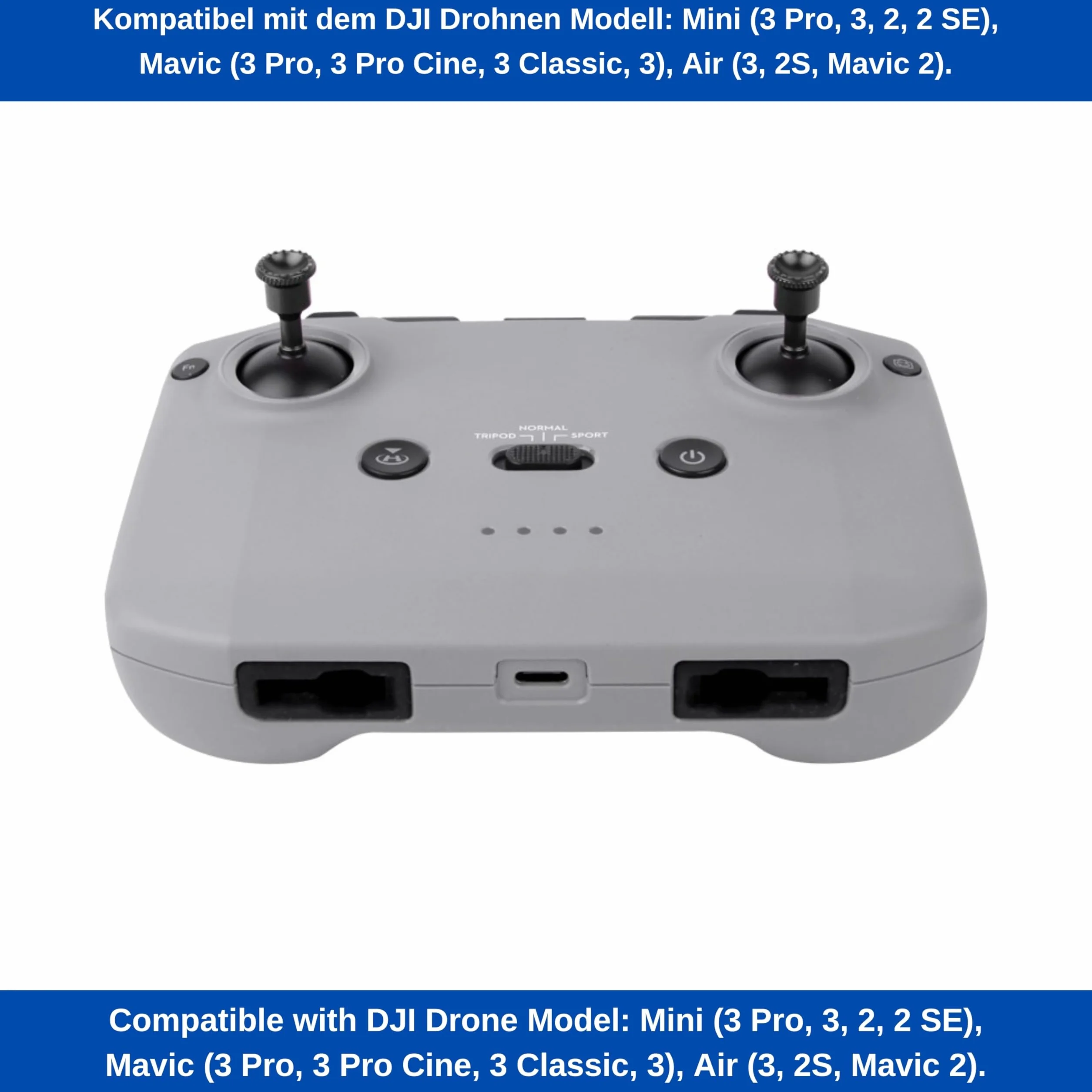 Pilot zdalnego sterowania zdalny dla DJI RC-N1, DJI RC-N2, 2 sztuki, czarna, aluminium, joysticks