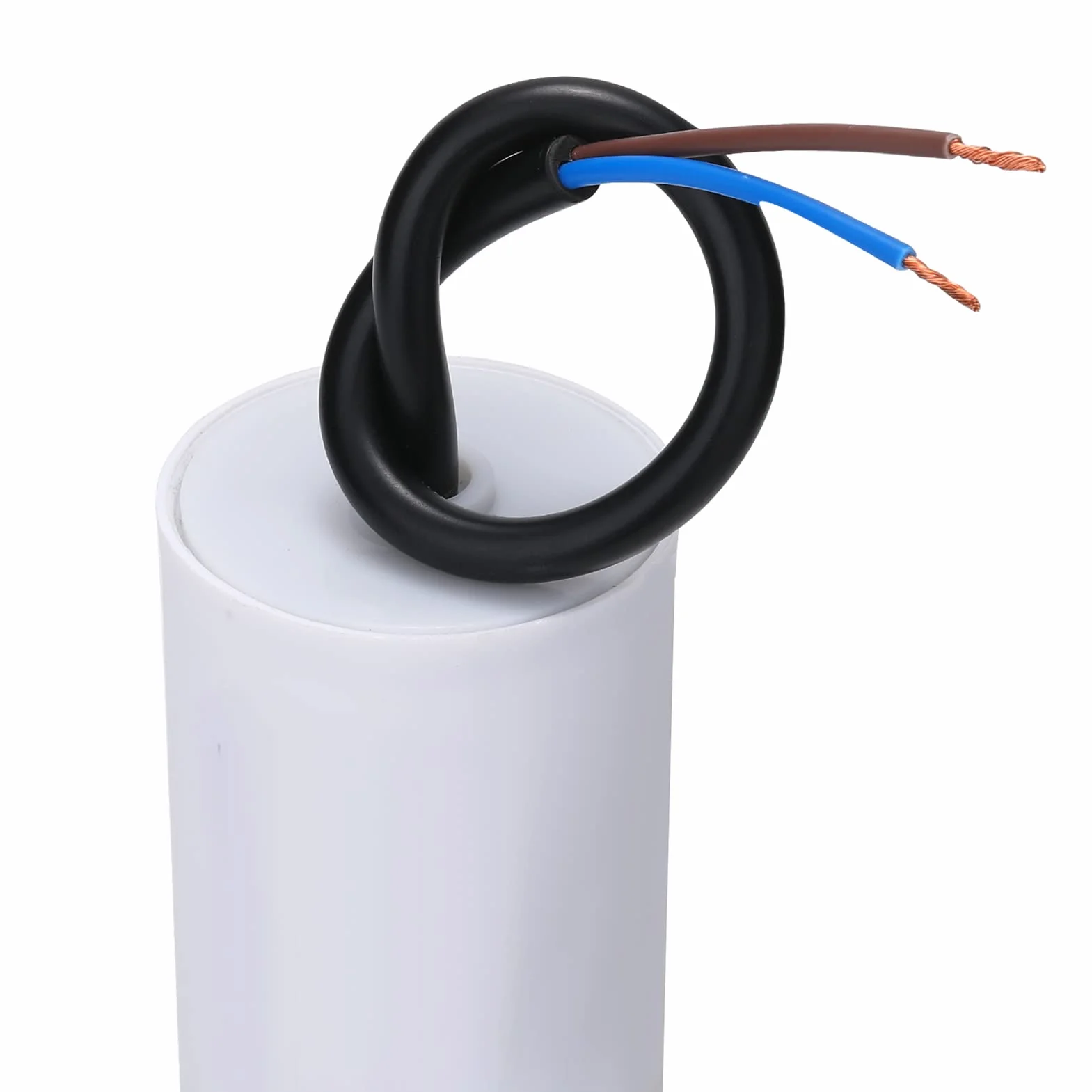 VEXUNGA Kondensatory CBB60 6uF 450V Kondensator rozrusznika silnika elektrycznego 6µF 450 V 35 x 65 mm M8 kabel przyłączeniowy