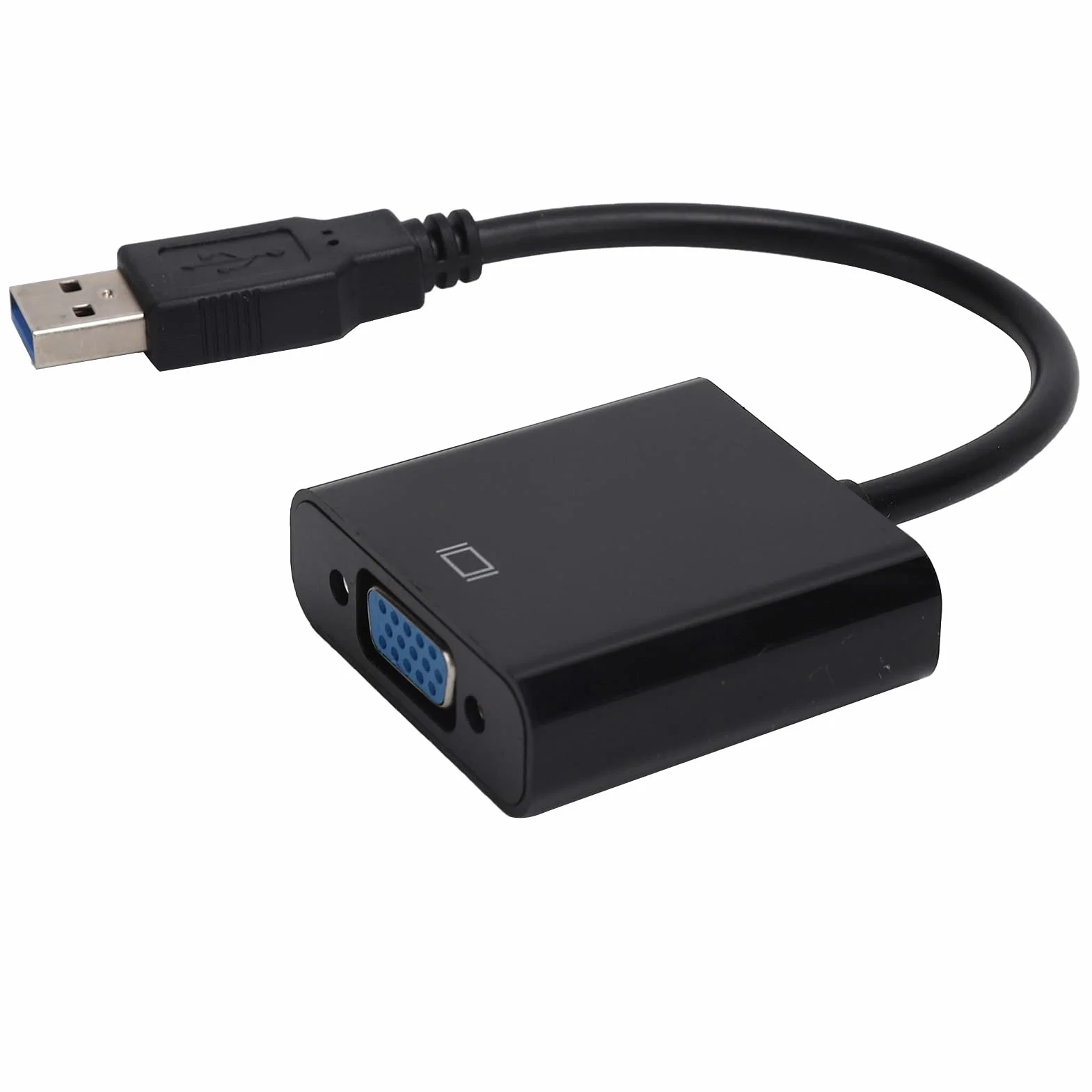 Adapter USB na VGA 15-pinowy żeński Konwerter USB 3.0 na VGA Obsługa 1080 Przy 60 Hz dla dla Systemu 10 Komputer Stacjonarny Laptop Monitor Komputera Projektor Telewizor
