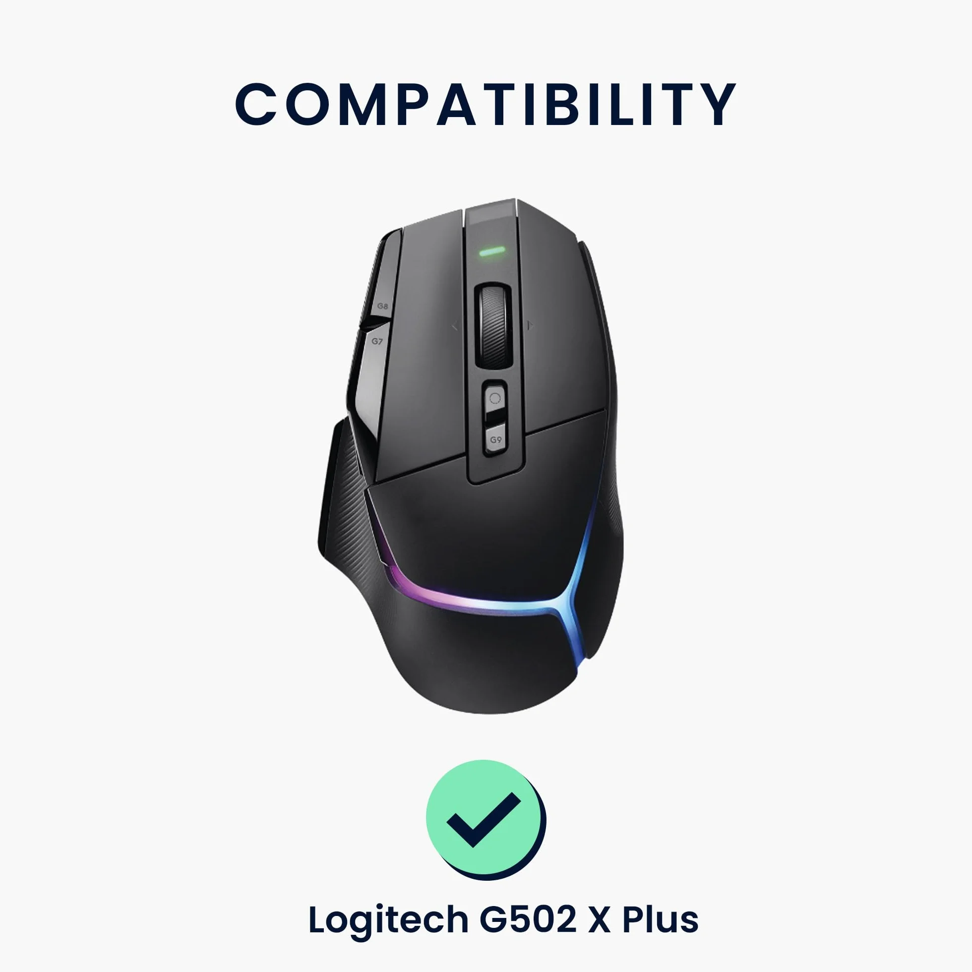 kwmobile Zamiennik nóżek myszy kompatybilny z Logitech G502 X Plus podkładka pod mysz komputerową – biała