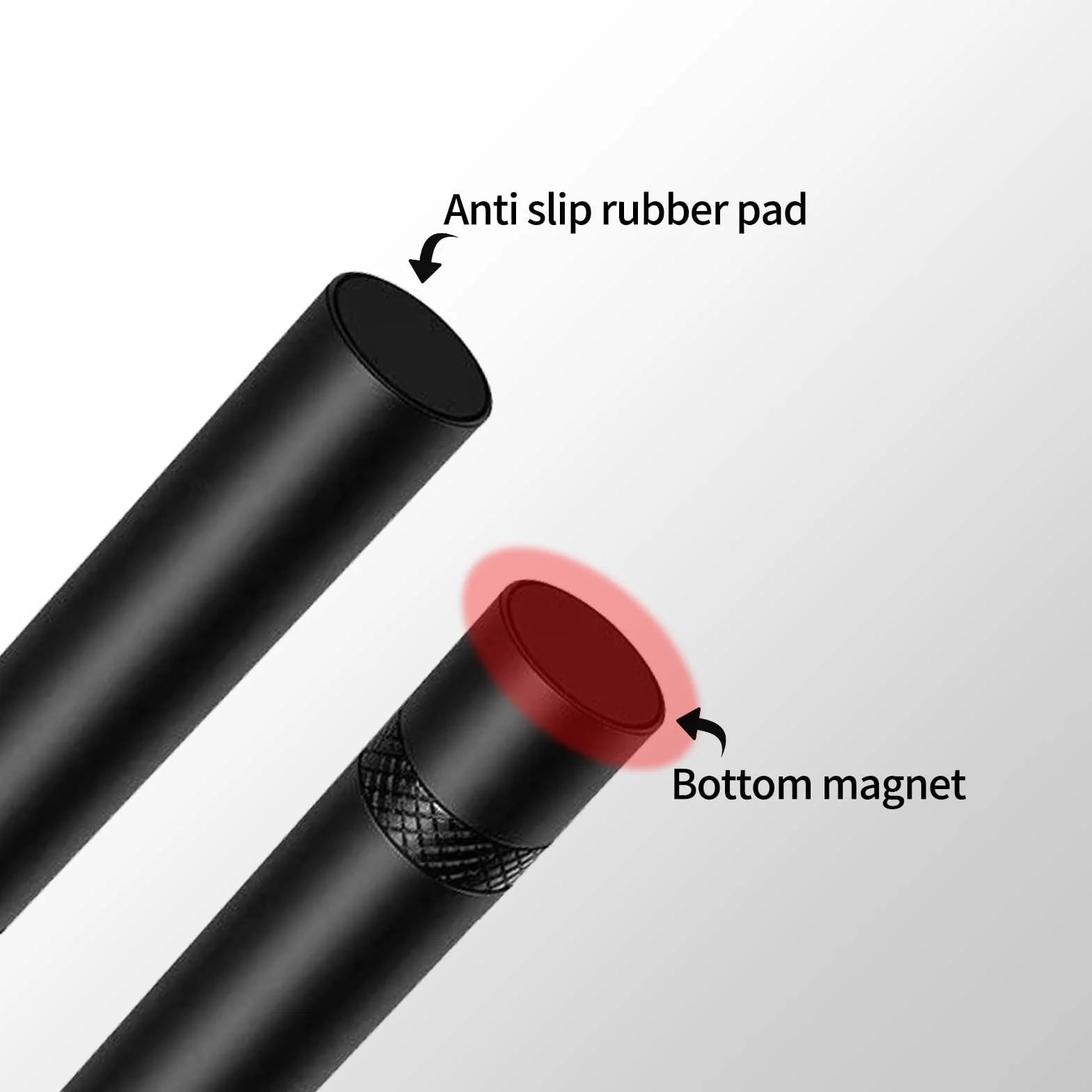 Regulowany uchwyt GPU – czarny, S (26-50 mm), magnetyczny uchwyt na kartę graficzną z silikonowymi nakładkami, stojak zapobiegający zwisaniu do obudowy ATX/ITX