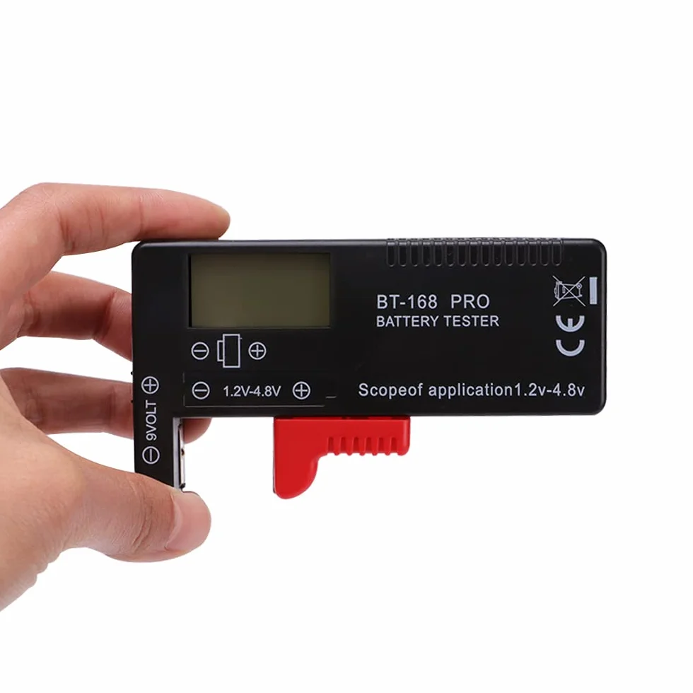 VooGenzek BT-168 PRO Cyfrowy Tester Baterii uniwersalny do AA AAA C D 9V 1.5V 18650