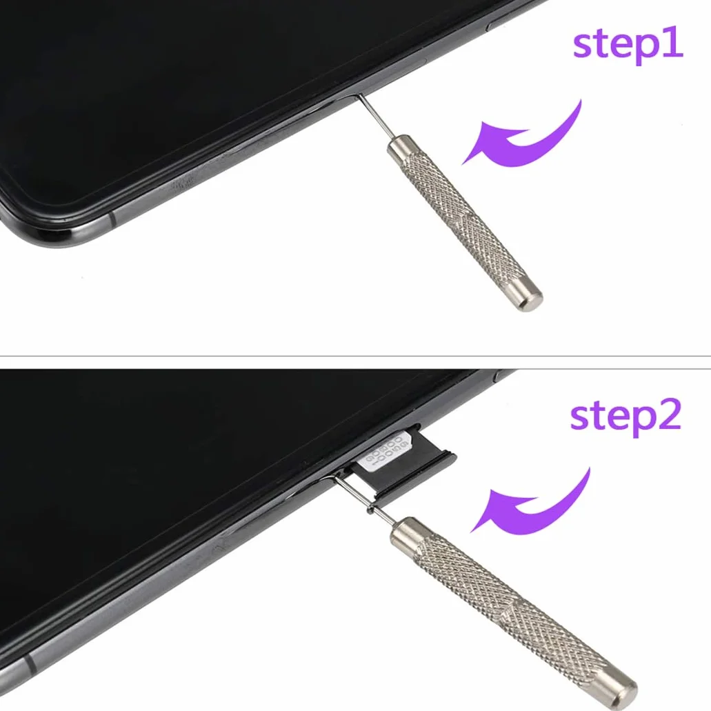 Narzędzie do usuwania karty SIM, otwieracz tacki SIM, kompatybilny z iPhone, Apple, iPad, HTC, Samsung, Galaxy, smartfonem