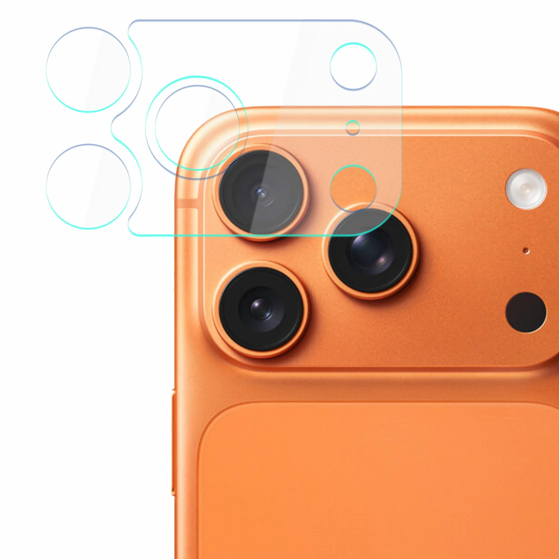 3mk Fusion Lens Protection Szkło Hybrydowe na Obiektyw do Apple iPhone 17 Pro, Ochrona Soczewki, Bez Utraty Jakości Zdjęć, Niewidoczne