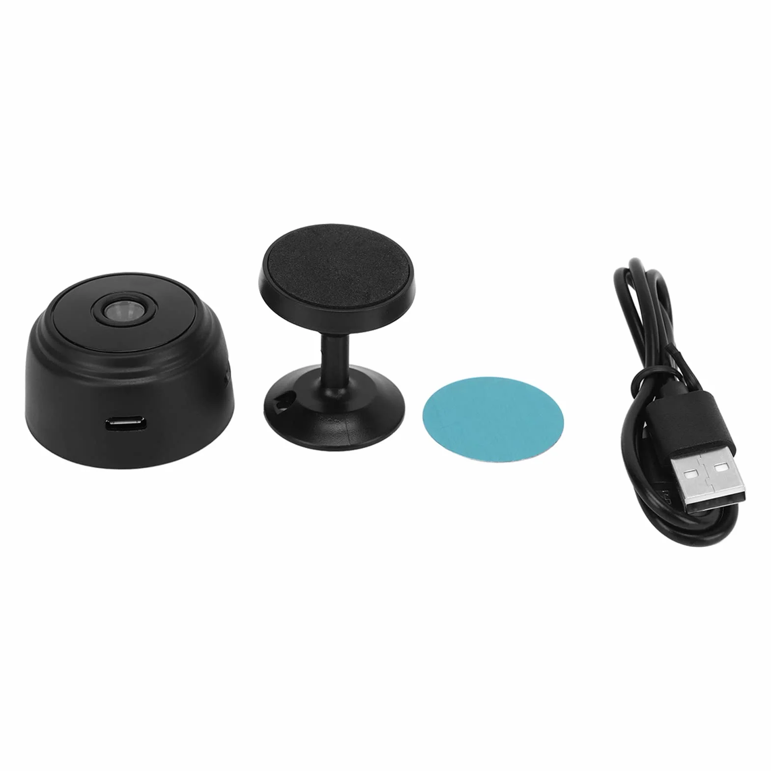 Mini Security Camera z Magnetycznym Plecy, Bezprzewodowa Kamera HD 1080P do Bezpieczeństwa Wewnętrznego i Zewnętrznego, Mała Kamera Niania dla Zwierzaka, Dziecka, Domu (BLACK)