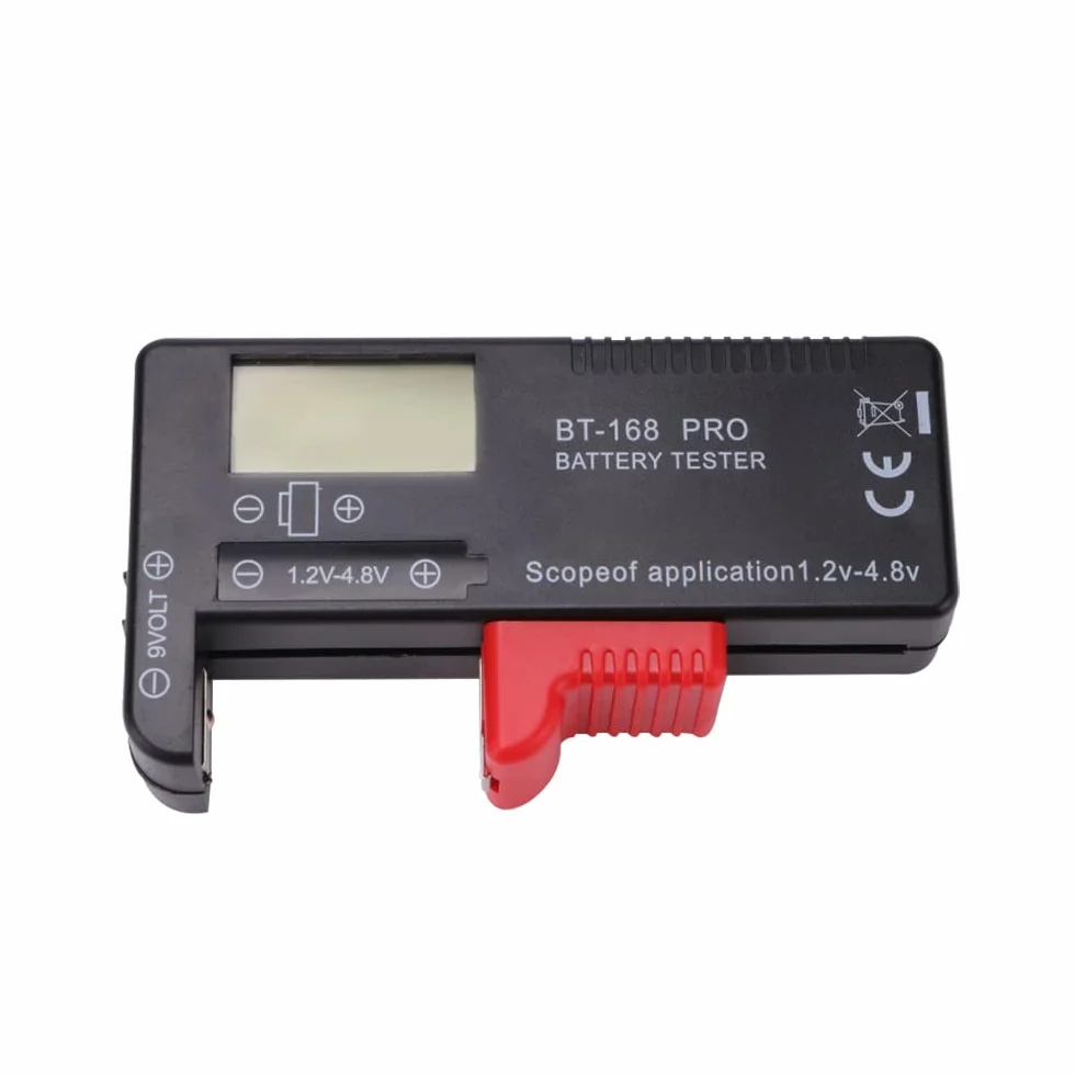 VooGenzek BT-168 PRO Cyfrowy Tester Baterii uniwersalny do AA AAA C D 9V 1.5V 18650