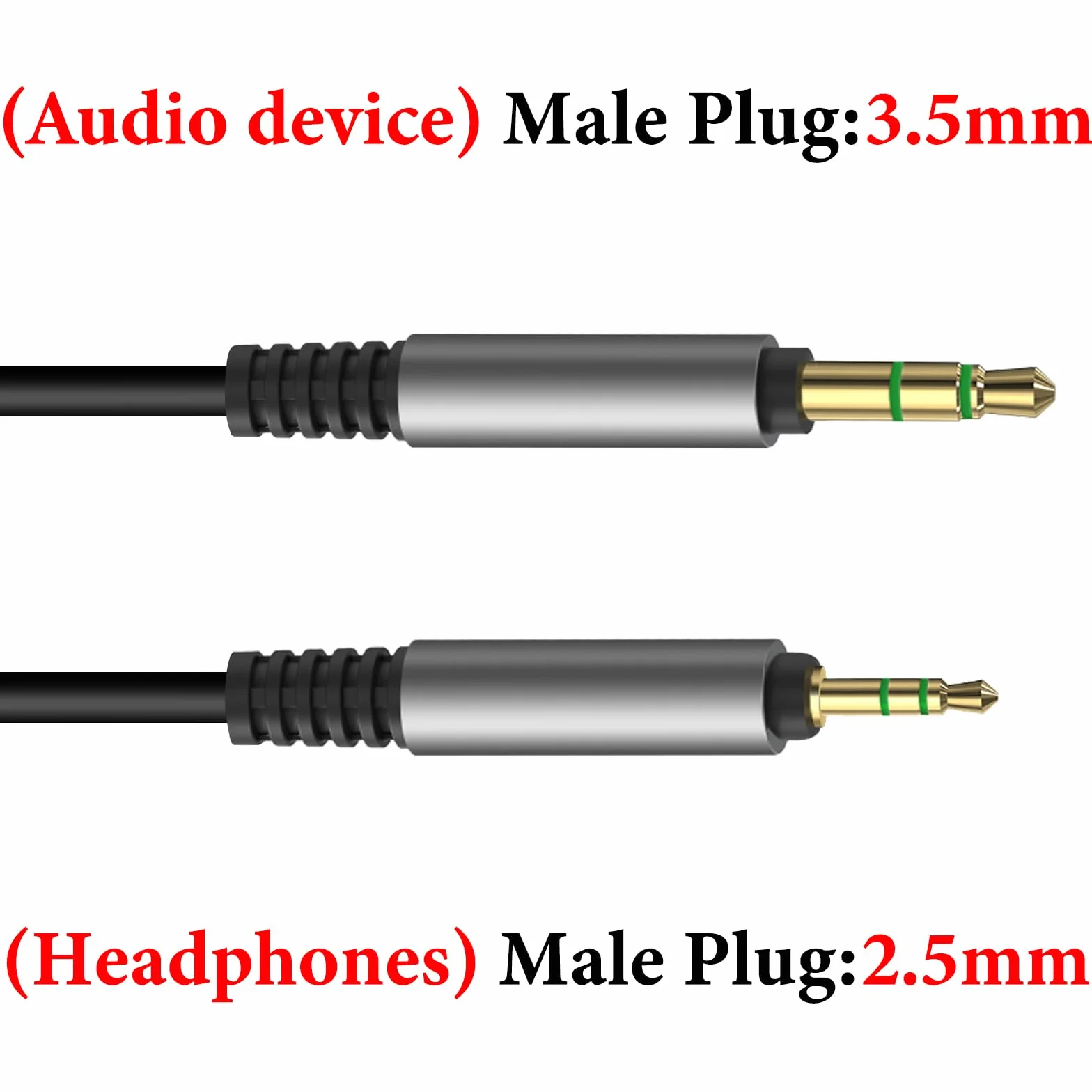 Kabel audio Geekria kompatybilny z Sennheiser Momentum 4, PXC 550, PXC 550 II, ACCENTUM Plus – zamienny kabel stereo 2,5 mm na 3,5 mm (5,6 ft/1,7 m)