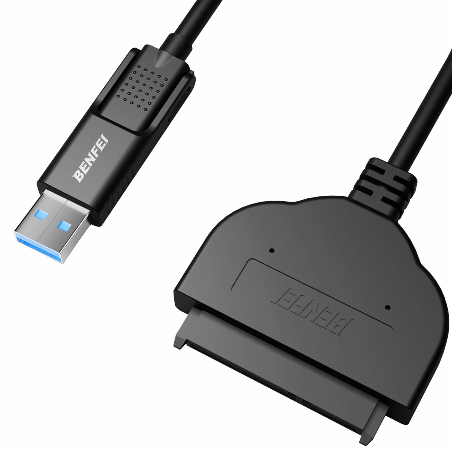 Kabel BENFEI SATA na USB, adapter sterownika twardego 2 w 1 USB-C/USB 3.0 na SATA III, kompatybilny z 2,5-calowym dyskiem twardym i dyskiem SSD
