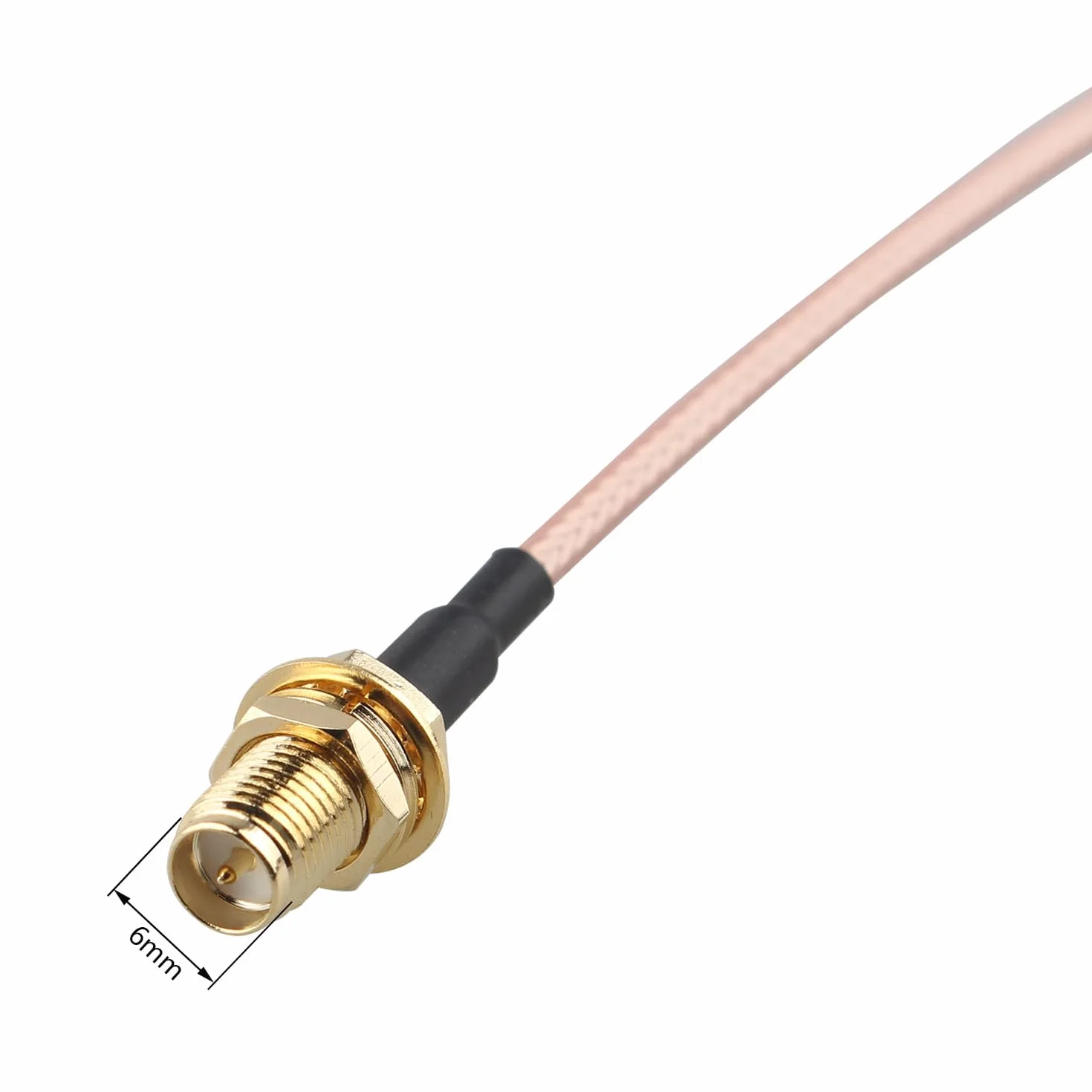 2 sztuki anteny WiFi przedłużacz RP-SMA wtyczka do gniazda RP-SMA RG316 kabel koncentryczny 15 cm do bezprzewodowych mini PCI Express PCIE kart sieciowych WiFi adapter WiFi router bramka