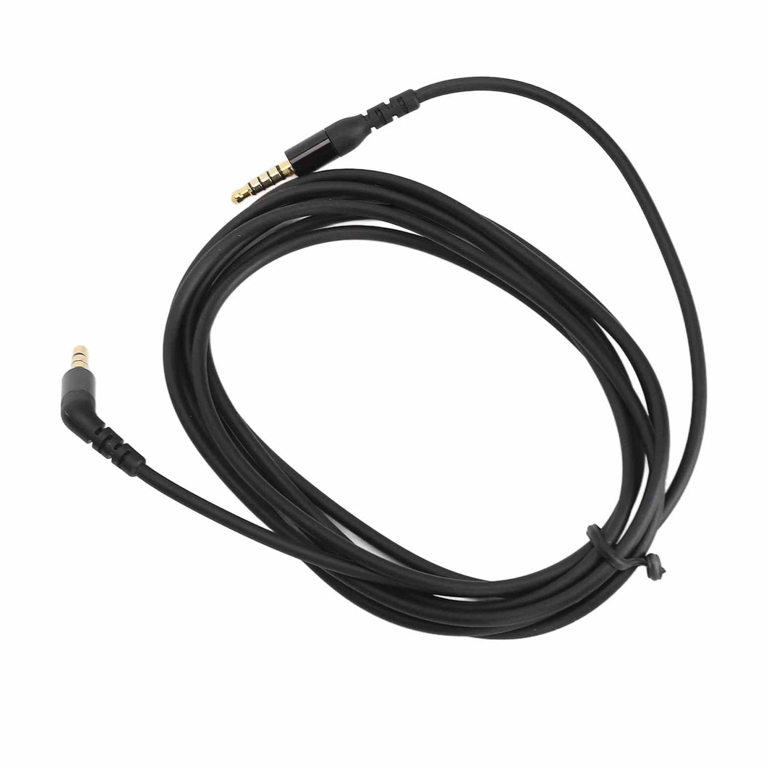 Fockety Zamienny kabel audio, 3,5 mm, 5-biegunowy, zamienny kabel kompatybilny z Nova 7 / Nova Pro, zestaw słuchawkowy do gier, kąt 135 stopni, 2 m (czarny)