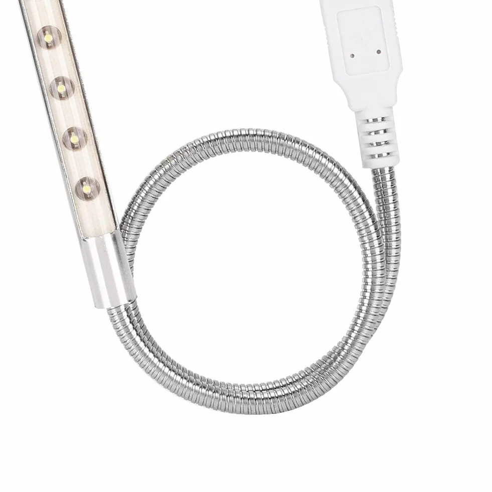 Przenośne oświetlenie LED USB 5V 1W Białe światło do komputera